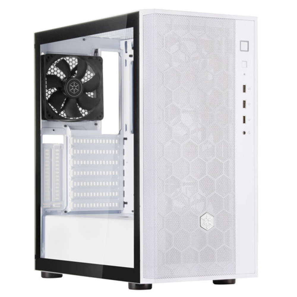 Корпус SilverStone Fara FAR1W-G-V2 без БЖ, 2xUSB3.0, 1xUSB2.0, 1x120мм, VGA 340мм, LCS ready, TG Side Panel, ATX, білий