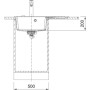 Мийка кухонна Franke Centro, фраграніт, прямокутник, з крилом справа, 780х500х200мм, чаша - 1, врізна, CNG 611-78 TL, білий Мийка кухонна Franke Centro, фраграніт, прямокутник, з крилом справа, 780х500х200мм, чаша - 1, врізна, CNG 611-78 TL, білий