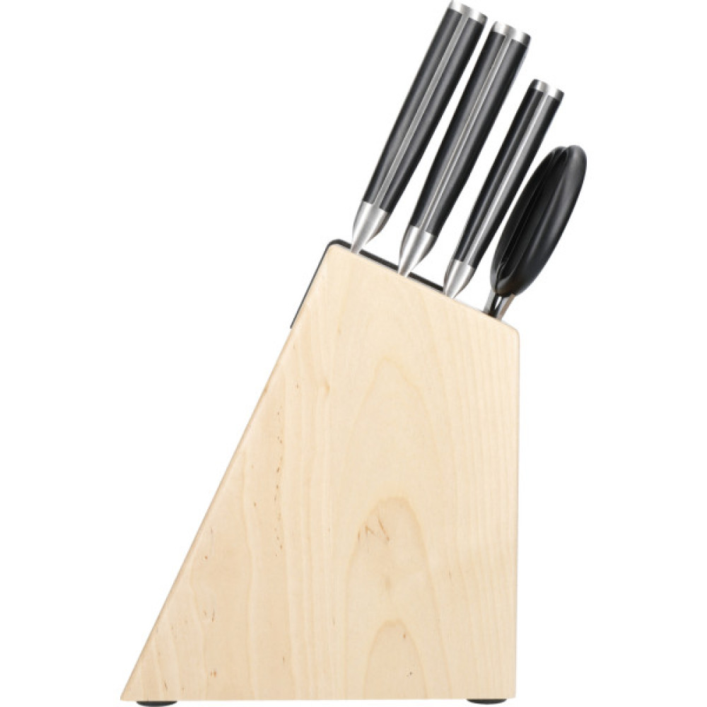 Набір ножів KitchenAid Coreline, з підставкою 5 предметів (KO5PSTSNOBG)
