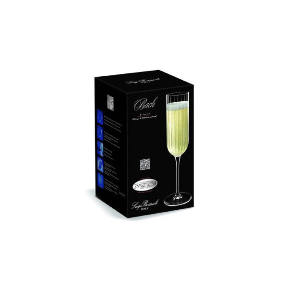 Набір келихів Luigi Bormioli Bach для ігристого вина 210 мл 4шт/уп (11283/01)