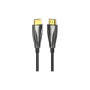 Кабель мультимедійний HDMI M to HDMI M 15.0m V2.1 Optical 8K 60Hz 48Gbps Dolby 7.1 black VENTION (ALBBN)