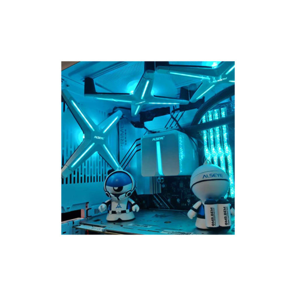 Кулер до корпусу Alseye X12 (White Push) (AS.04.03.0026)