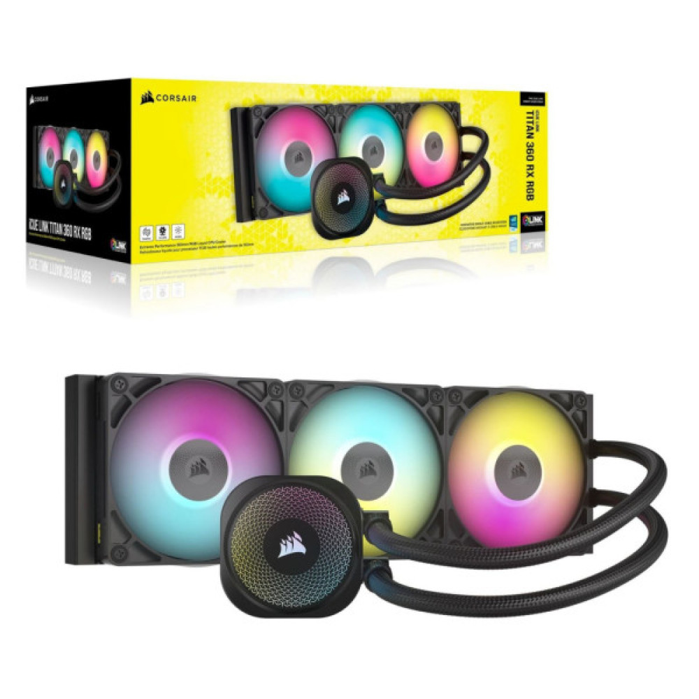 Система рідинного охолодження Corsair iCUE LINK TITAN 360 RX RGB (CW-9061018-WW)