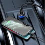 Зарядний пристрій Baseus USB + USB-C QC3.0 65W Particular Digital Display gray (CCKX-C0G) Зарядний пристрій Baseus USB + USB-C QC3.0 65W Particular Digital Display gray (CCKX-C0G)