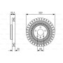 Гальмівний диск Bosch 0 986 479 C49 Гальмівний диск Bosch 0 986 479 C49