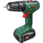 Шурупокрут-дриль акумуляторний Bosch EasyImpact 18V-40 18В 1х1.5А·год 20·38Нм 0-430·0-1650об/хв кейс ЗП 1.4кг