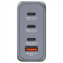 Зарядний пристрій Verbatim GaN 100 W 4 ports (2xUSB-C-100 W,USB-C 65 W /USB-A -3.0) (32202)