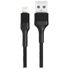 Дата кабель USB 2.0 AM to Micro 5P 1.0m 2.1A black XO (NB51-M-1-BK)