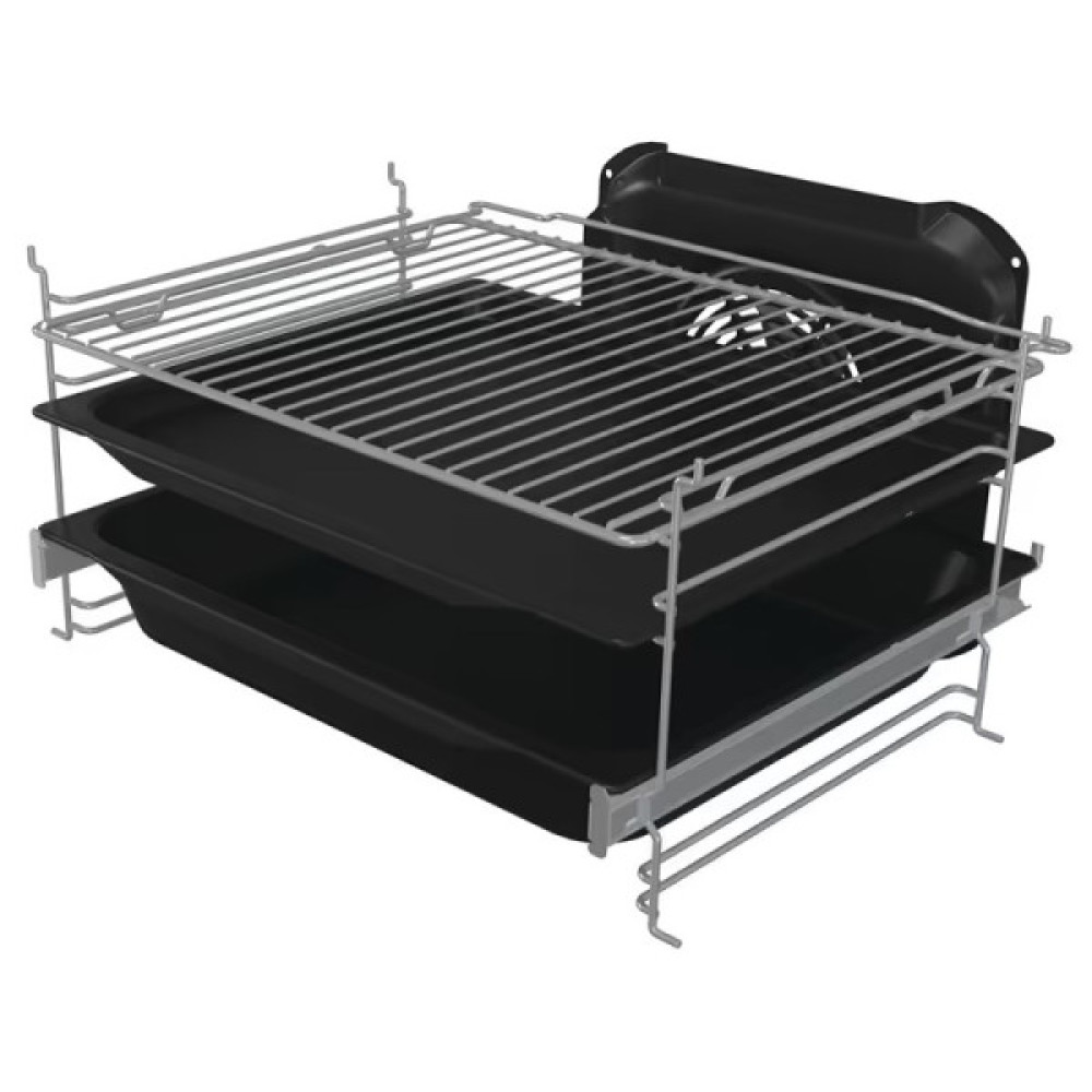 Плита Gorenje комбінована, 70л, 50x60см, дисплей, чавун, нерж