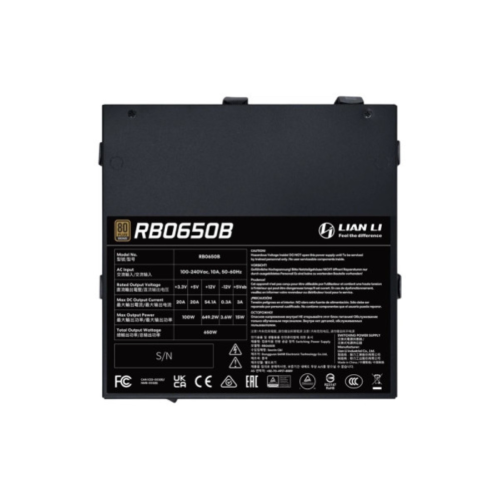 Блок живлення Lian Li 650W RB0650B (G9P.RB0650B.B000.EU)