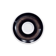 Блюдце Ancap серія Verona Millecolori 16,7 см Black для серій "Verona/Torino/Roma Millecolori Hand Painted" (34425)
