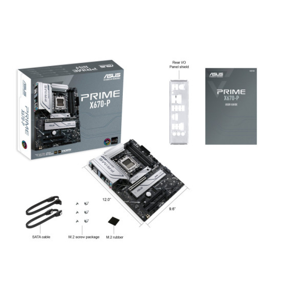 Материнcька плата ASUS PRIME X670-P sAM5 X670 4xDDR5 M.2 DP HDMI ATX
