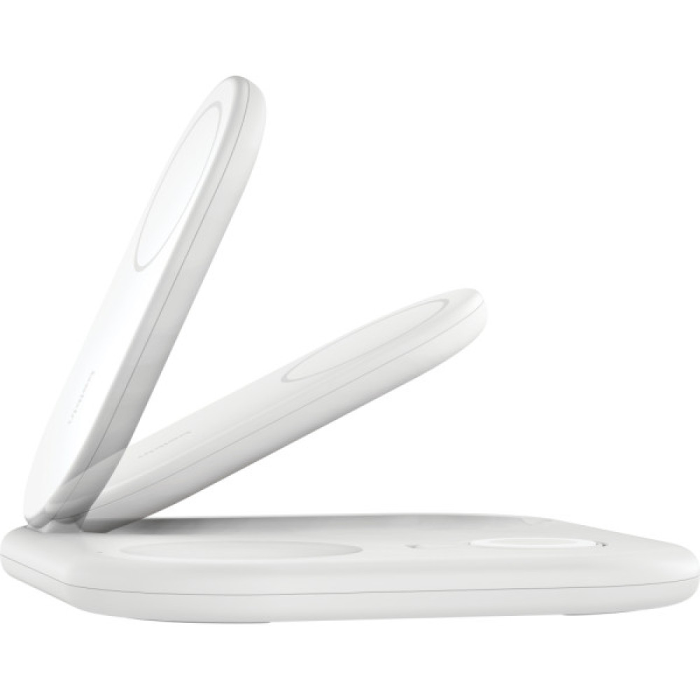 Зарядний пристрій Belkin 3in1 Magnetic Foldable iPhone/Watch/AirPods Qi2 15W white (WIZ029VFWH)