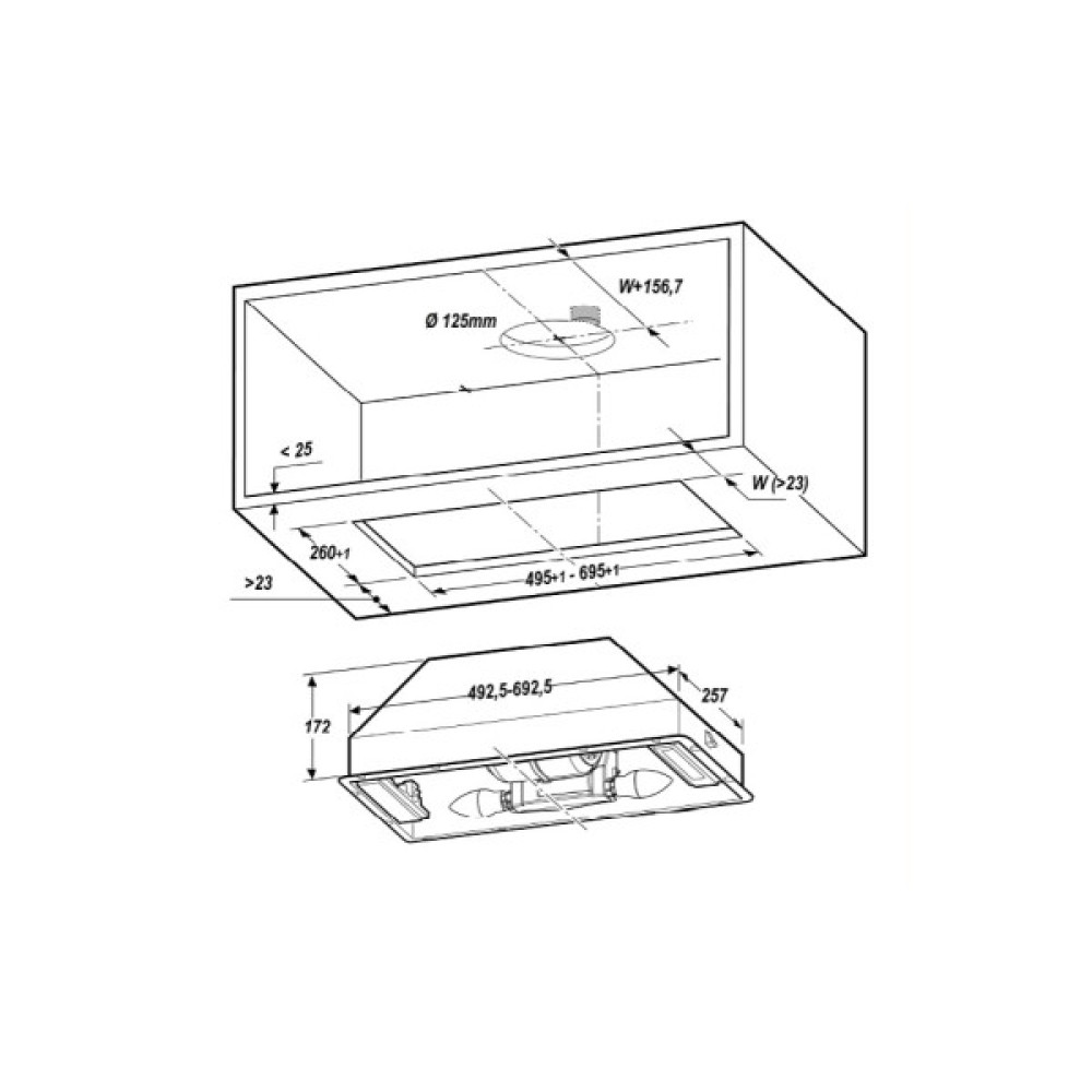 Витяжка кухонна Elica CT17 C IX/A/52