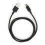 Дата кабель USB 2.0 AM to USB-C 1.0m PVC black Vinga (VCPDCTC1BK)