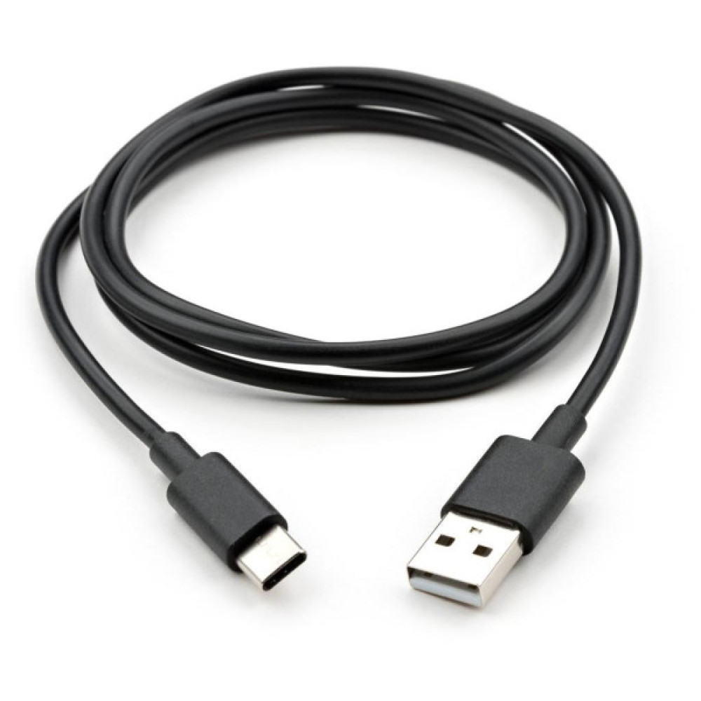 Дата кабель USB 2.0 AM to USB-C 1.0m PVC black Vinga (VCPDCTC1BK)