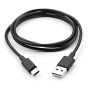 Дата кабель USB 2.0 AM to USB-C 1.0m PVC black Vinga (VCPDCTC1BK)