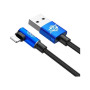 Дата кабель USB 2.0 AM to Lightning 2.0m 1.5A 90° corner blue Baseus (CALMVP-A03)