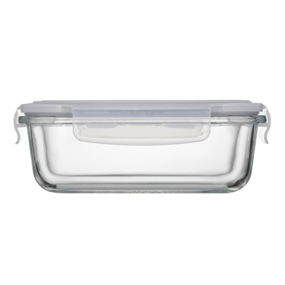 Харчовий контейнер Ardesto Gemini прямокутний, 0.66л, боросилікатне скло, прозорий (AR1260BRC)