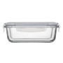 Харчовий контейнер Ardesto Gemini прямокутний, 0.66л, боросилікатне скло, прозорий (AR1260BRC)