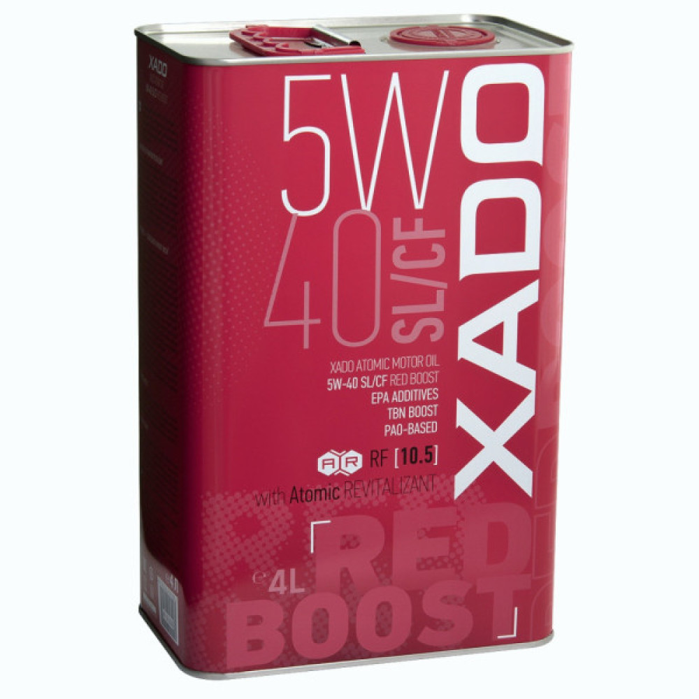 Моторна олива Xado Atomic Oil 5W-40 SL/CF RED BOOST 4л (XA 26206)