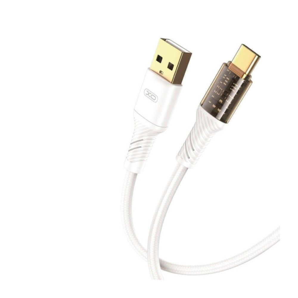 Дата кабель USB 2.0 AM to USB-C 1.0m 2.4A white XO (XO-NB229-TC-1-WH)