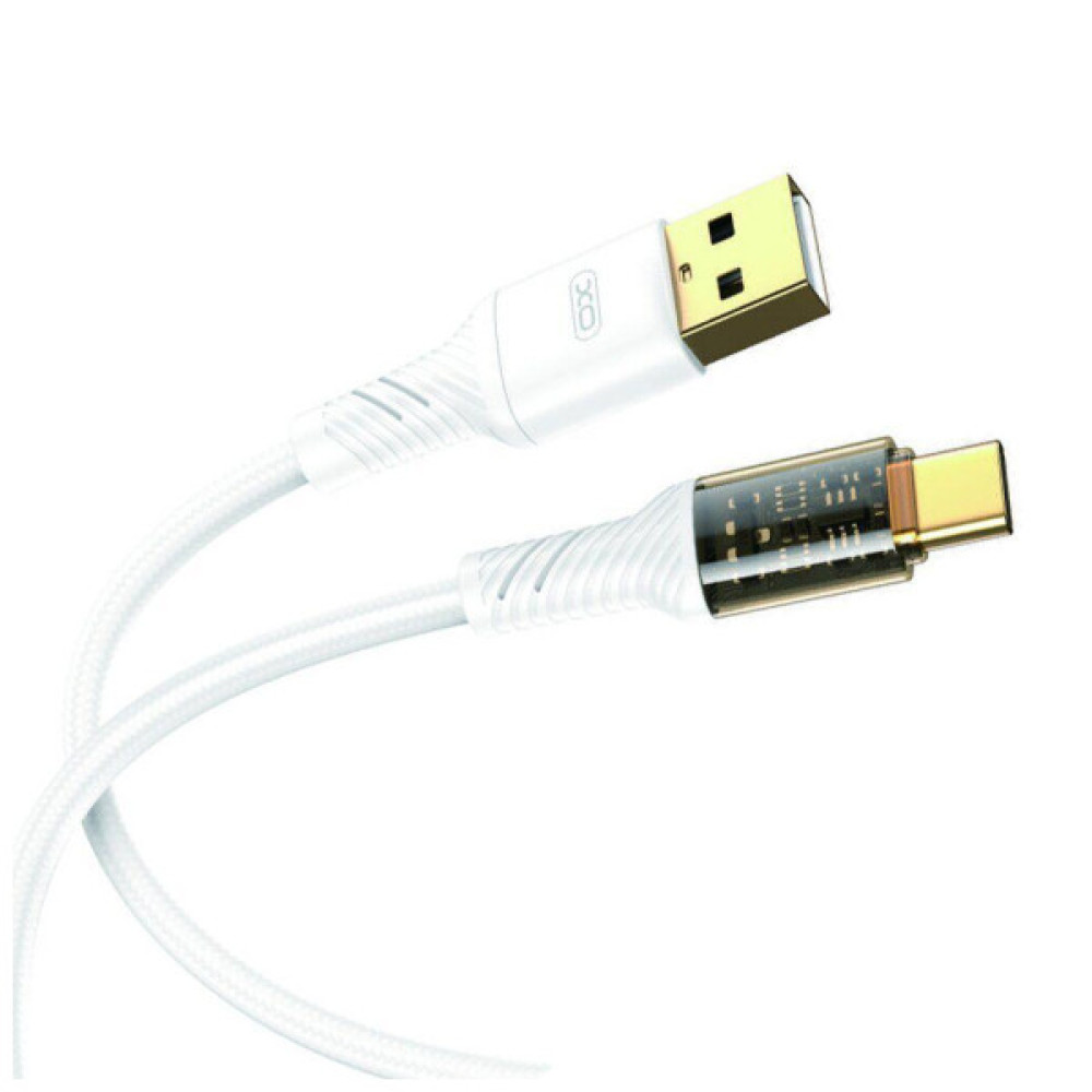 Дата кабель USB 2.0 AM to USB-C 1.0m 2.4A white XO (XO-NB229-TC-1-WH)