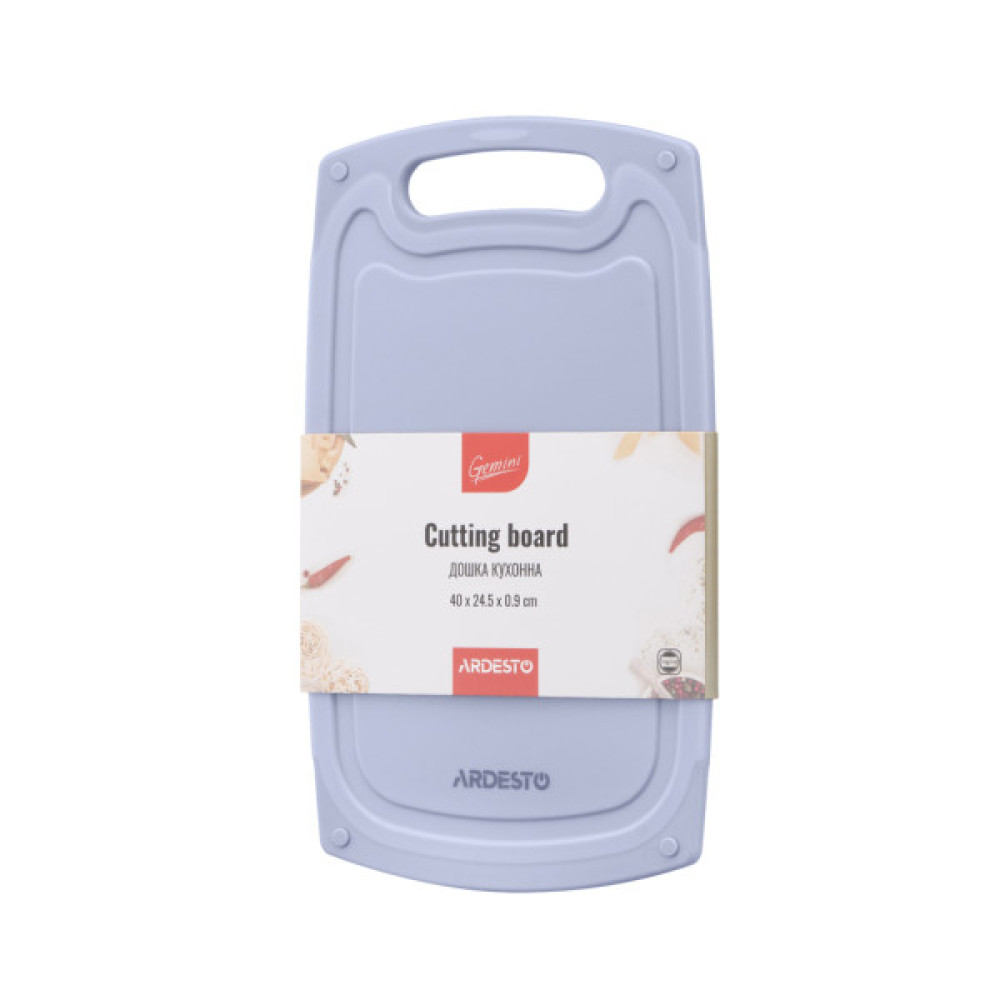 Дошка для нарізання Ardesto Gemini 40 х 24.5 х 0.9 см пластик, сірий (AR1440GR) Дошка для нарізання Ardesto Gemini 40 х 24.5 х 0.9 см пластик, сірий (AR1440GR)
