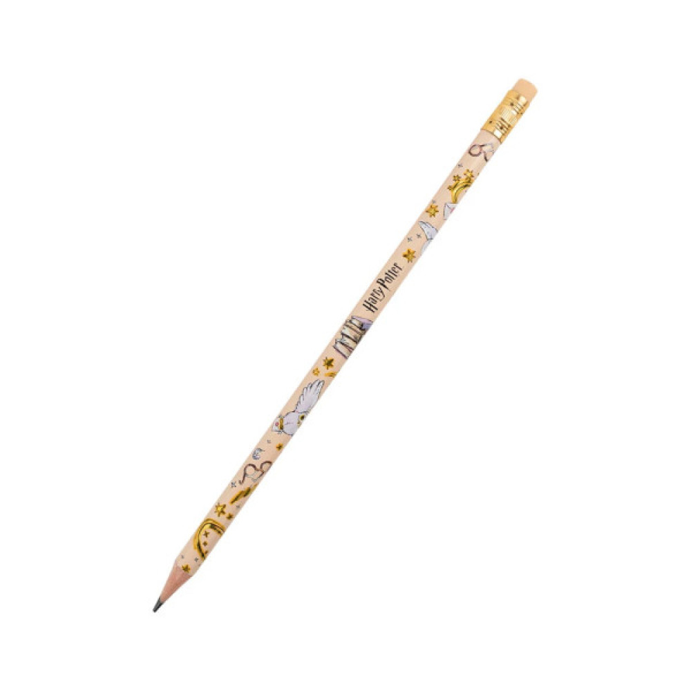 Олівець графітний Kite Harry Potter круглий, з гумкою, НВ (HP25-056)