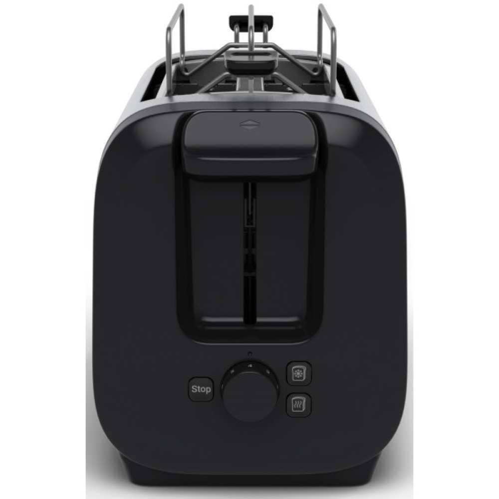 Тостер Tefal Subito 1100Вт, розморожування, щипці, нерж. сталь, чорний