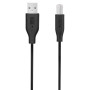 Кабель 2E USB-A > USB-B (AM/BM) синхронізації 1.8м, чорний