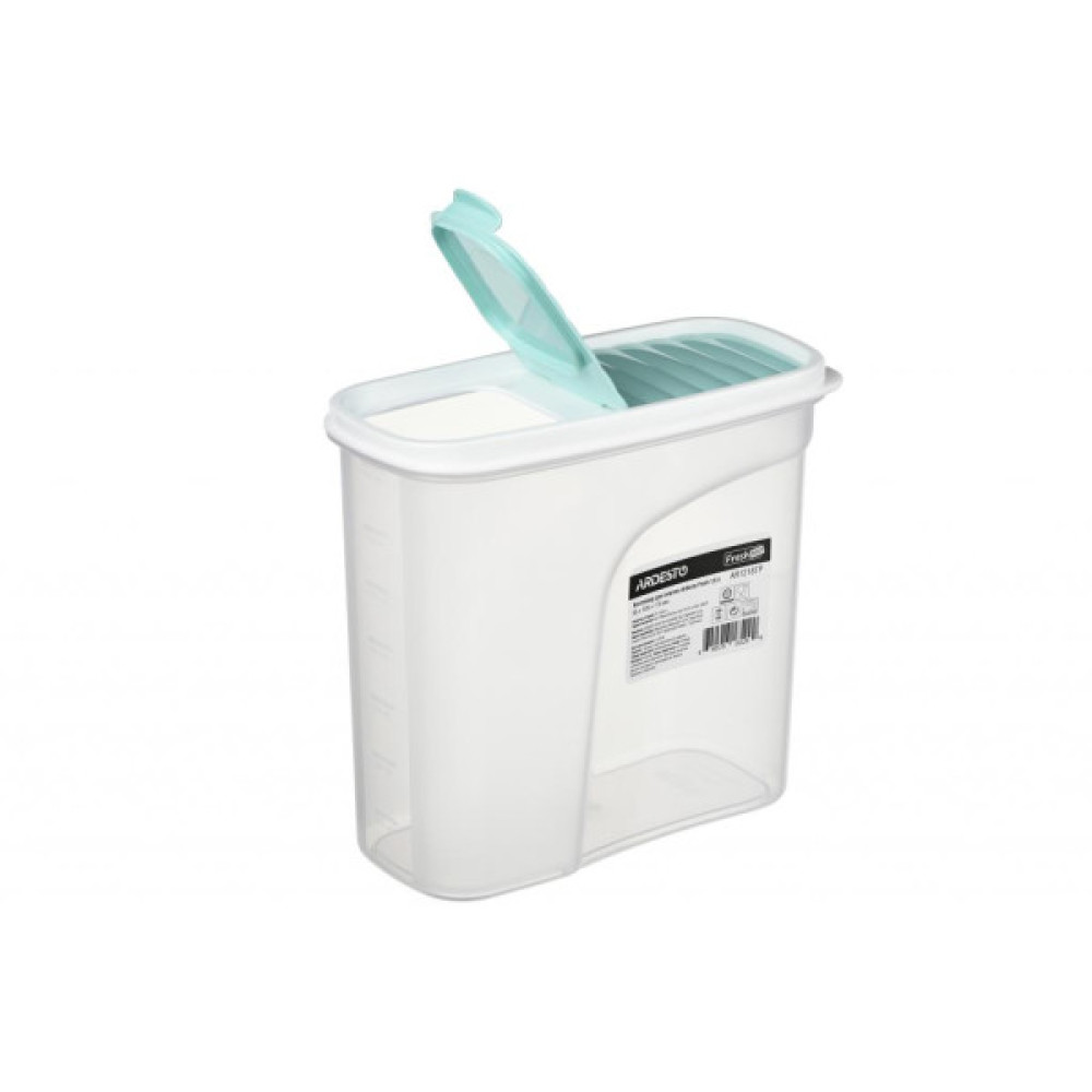 Ємність для сипучих продуктів ARDESTO Fresh 1.8 л Turquoise (AR1218TP)