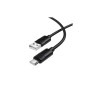 Дата кабель USB 2.0 AM to USB-C 1.0m silicone BX123 Leya black BOROFONE (6941991124211)