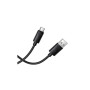Дата кабель USB 2.0 AM to USB-C 1.0m silicone BX123 Leya black BOROFONE (6941991124211)