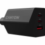 Зарядний пристрій Canyon HEXAGON 65 GaN 65W 2xPD 1xQC EU Black (CND-CHAHEX65B)