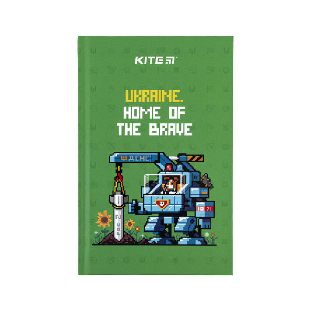 Книга записна Kite UA А6, 80 аркушів, клітинка (K24-199-4)