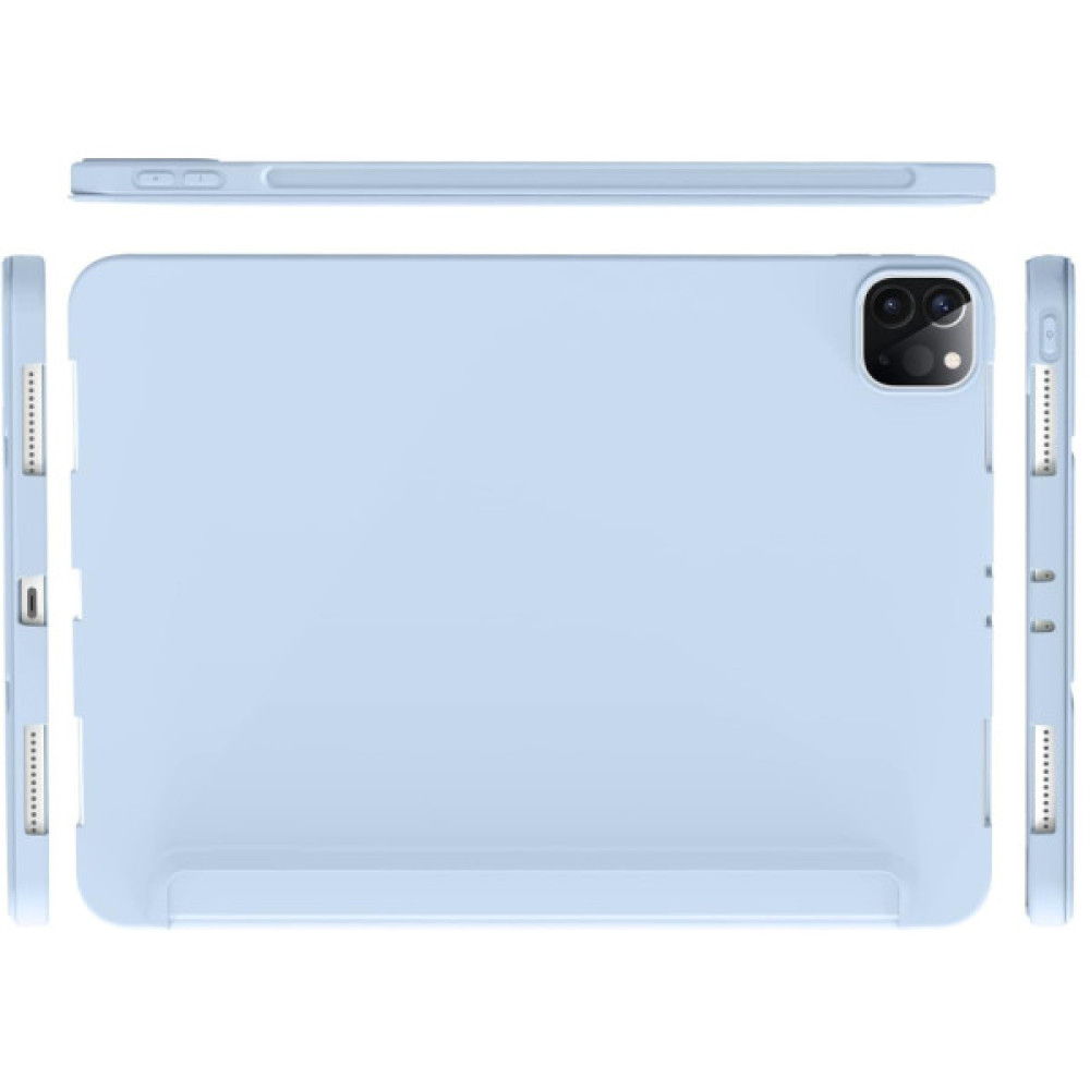 Чохол до планшета BeCover Tri Fold Soft TPU Silicone Apple iPad Pro 12.9 2020/2021/2022 Light Blue (711737) Чохол до планшета BeCover Tri Fold Soft TPU Silicone Apple iPad Pro 12.9 2020/2021/2022 Light Blue (711737)