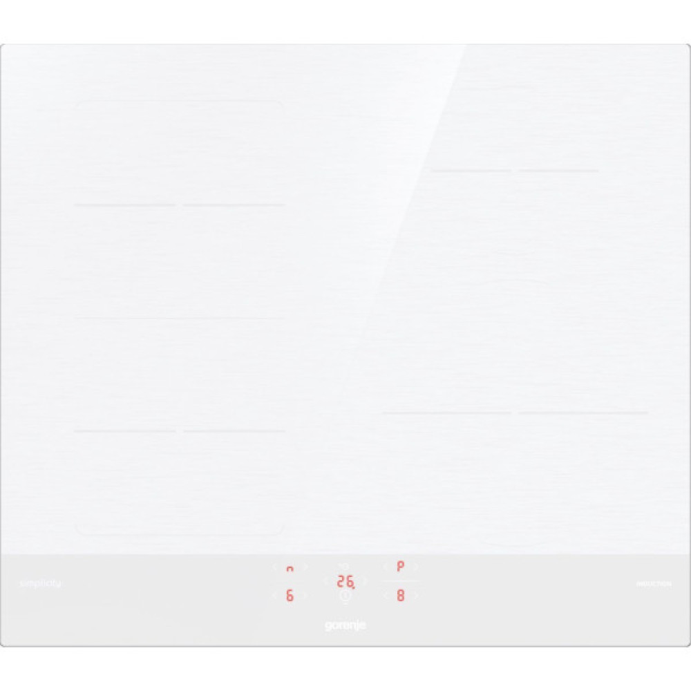 Варильна поверхня Gorenje індукційна, 60см, TouchControl, PowerBoost, блокування, білий
