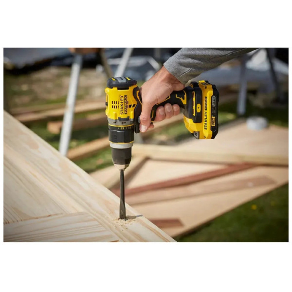 Шуруповерт Stanley FatMax, Li-lon 18 В, 80 Нм (без АКБ та ЗП) (SFMCD721B)