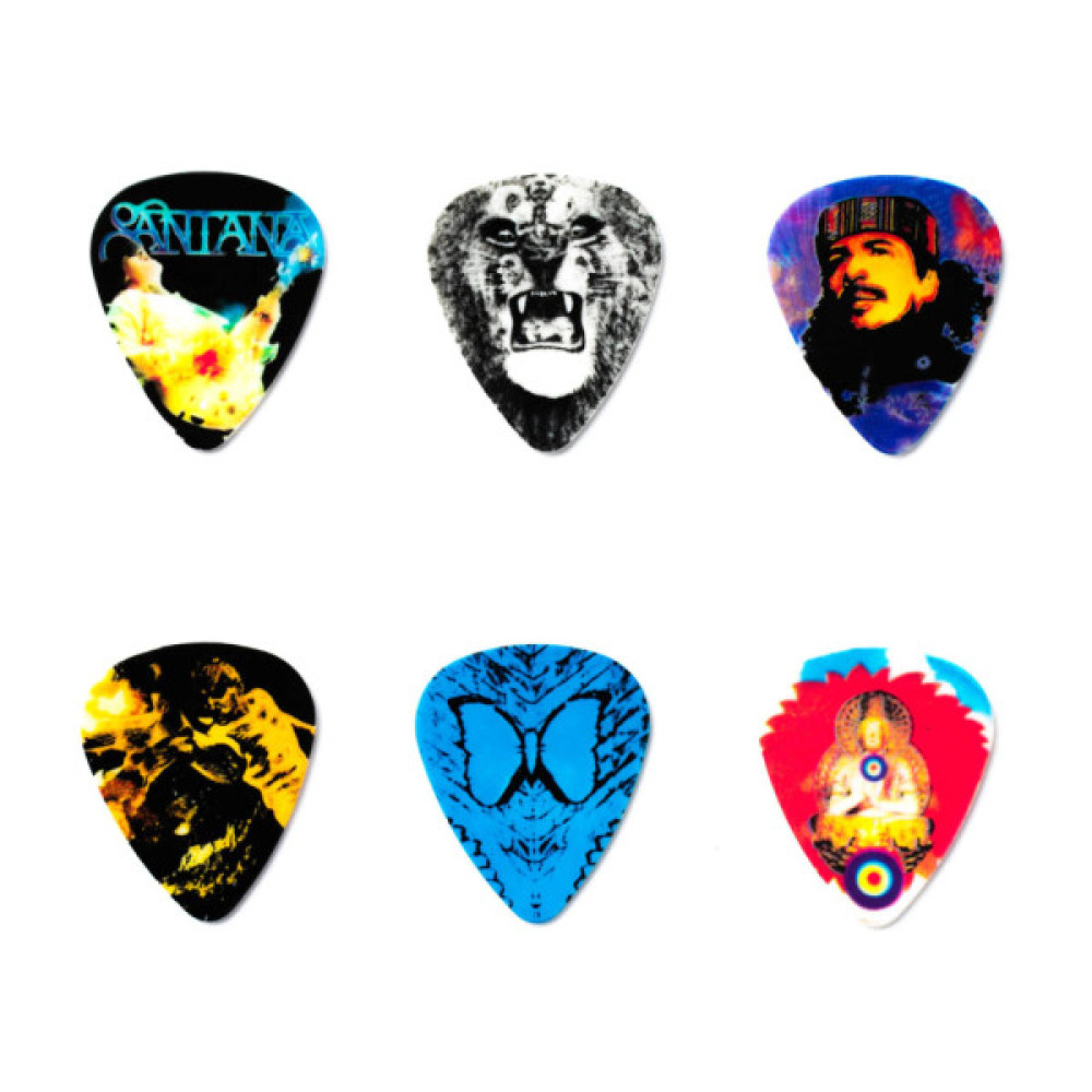 Медіатор Jim Dunlop Santana Heavy Gauge Pick Tin 6 шт. (SANPT02H)