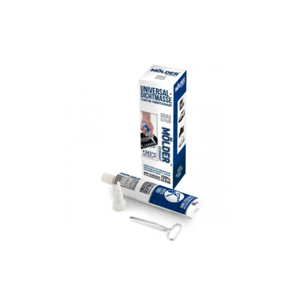 Герметик автомобільний MOLDER UNIVERSAL-DICHTMASSE GRAU 85г +343С (SIL343)