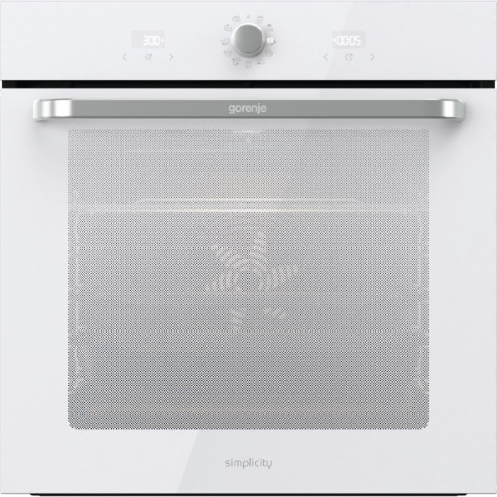 Духова шафа Gorenje електрична, 77л, A, пара, дисплей, макс.темпер.-300,  білий