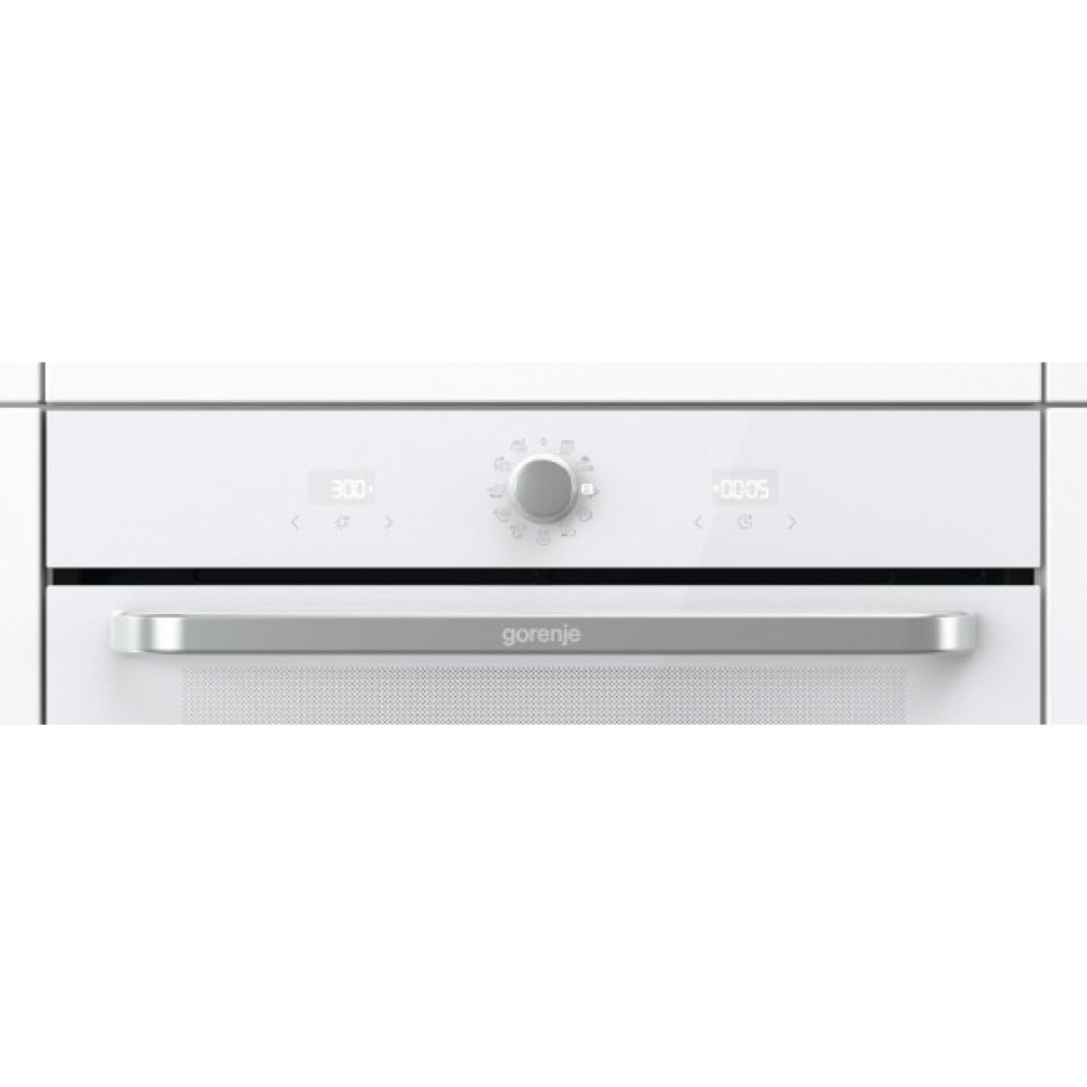 Духова шафа Gorenje електрична, 77л, A, пара, дисплей, макс.темпер.-300,  білий