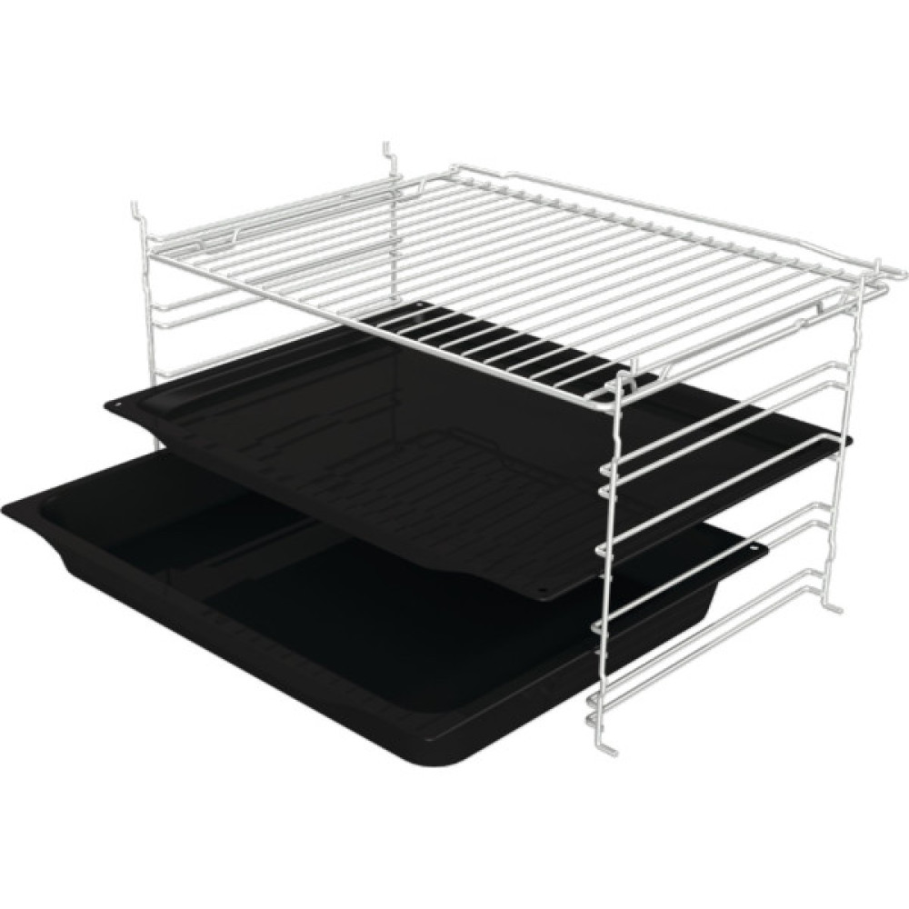Духова шафа Gorenje електрична, 77л, A, пара, дисплей, макс.темпер.-300,  білий