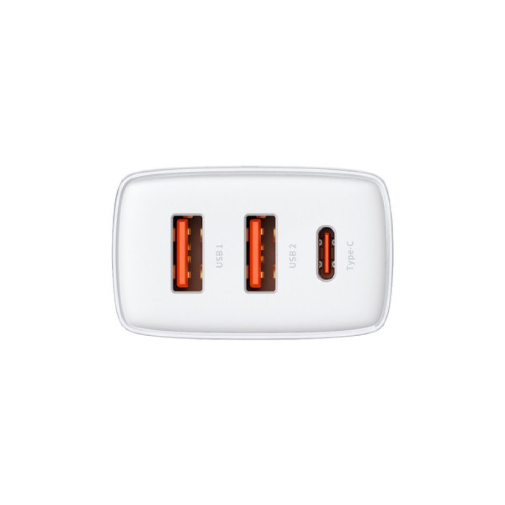 Зарядний пристрій Baseus Compact Quick Charger 2U+C (CCXJ-E02)