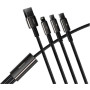 Дата кабель USB 2.0 AM to Lightning + Micro 5P + Type-C 1.5m 3.5A black Baseus (CAMLTWJ-01) Дата кабель USB 2.0 AM to Lightning + Micro 5P + Type-C 1.5m 3.5A black Baseus (CAMLTWJ-01)