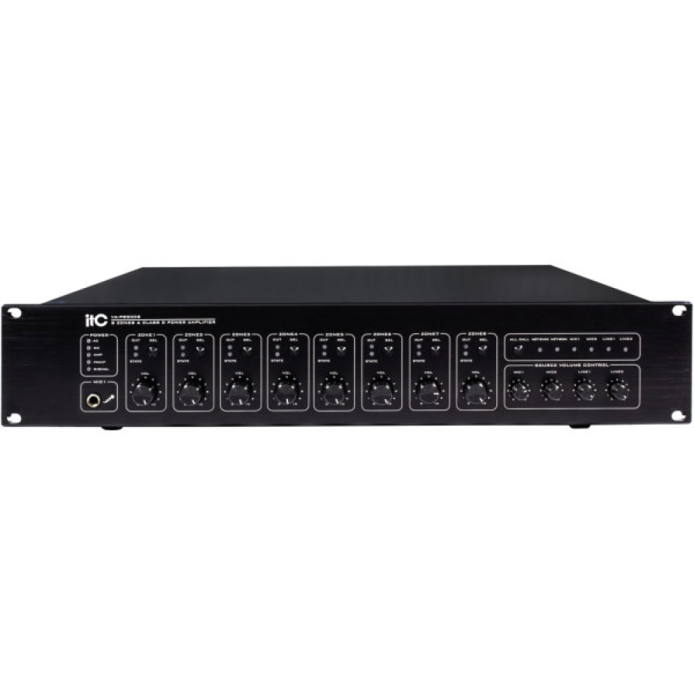 Підсилювач ITC 8 зон 500 Вт (VA-P8500S)