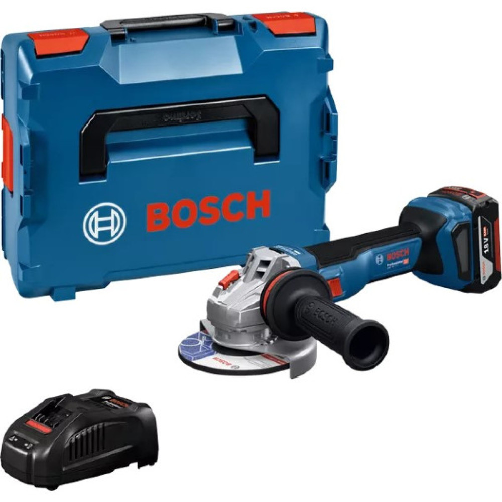 Шліфмашина кутова акумуляторна Bosch Professional GWS 18V-11S 125мм 18В 1x5А·год 0-9000об·хв 1.7кг кейс ЗП GAL1880CV