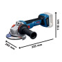 Шліфмашина кутова акумуляторна Bosch Professional GWS 18V-11S 125мм 18В 1x5А·год 0-9000об·хв 1.7кг кейс ЗП GAL1880CV Шліфмашина кутова акумуляторна Bosch Professional GWS 18V-11S 125мм 18В 1x5А·год 0-9000об·хв 1.7кг кейс ЗП GAL1880CV