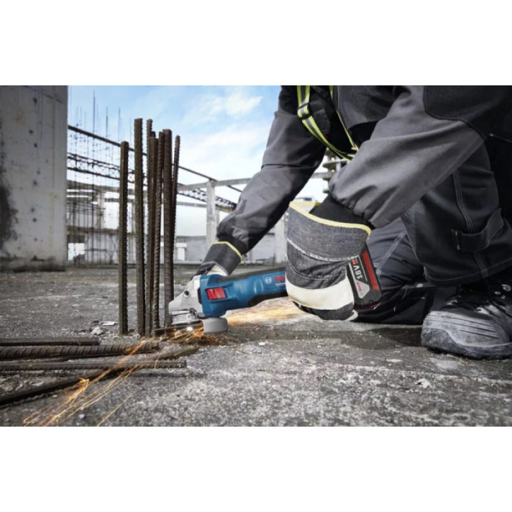 Шліфмашина кутова акумуляторна Bosch Professional GWS 18V-11S 125мм 18В 1x5А·год 0-9000об·хв 1.7кг кейс ЗП GAL1880CV